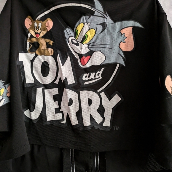 Tom and Jerry jersey size small crop top no tag - Picture 6 of 6